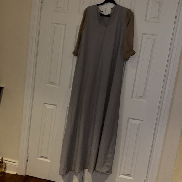 Neutral  Kaftan maxi Dress - Picture 6 of 13